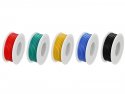 Siliconendraadset meeraderig 24AWG 0,2mm2 5 kleuren x 10m
